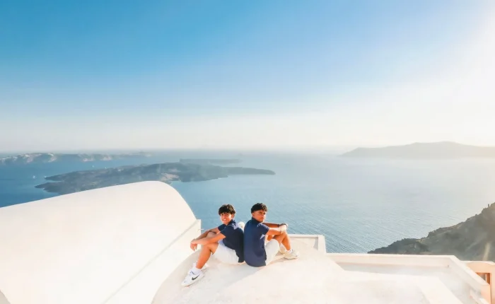 santorini family photoshoot