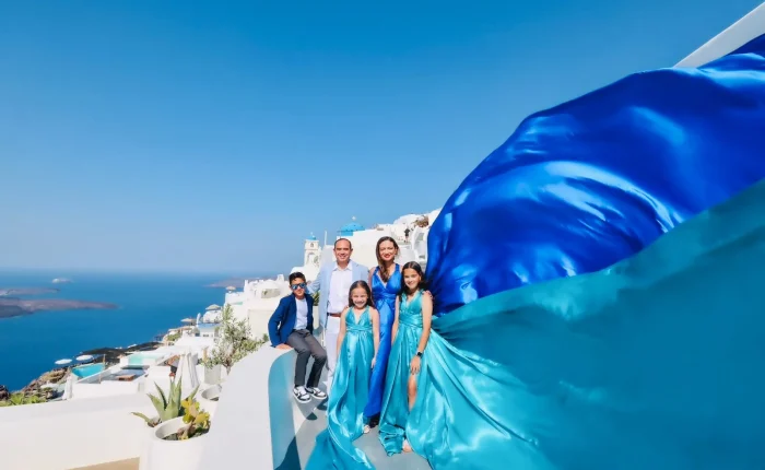 santorini family photoshoot